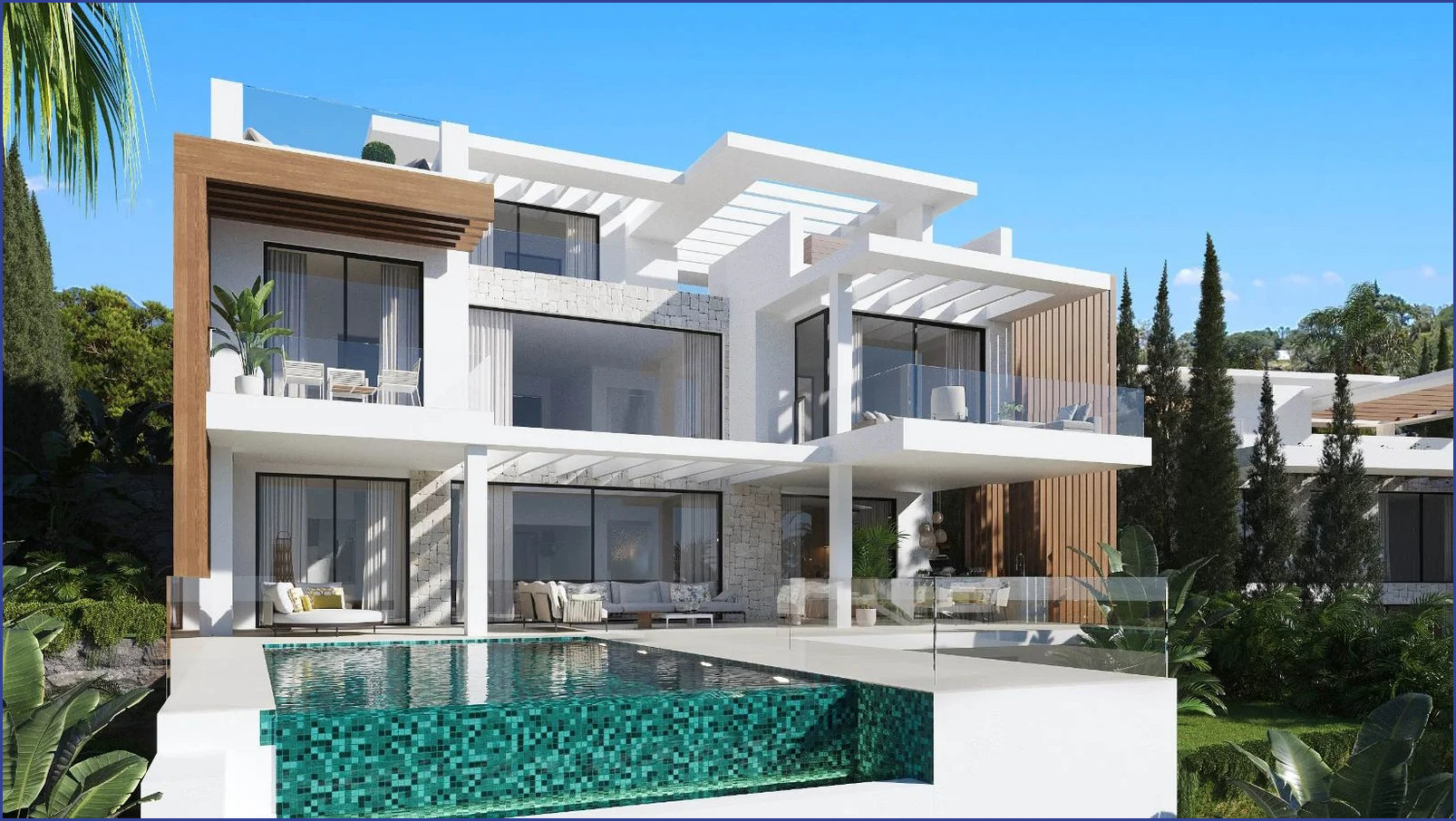 Neubau! Atemberaubende Villa mit Meerblick in Estepona
